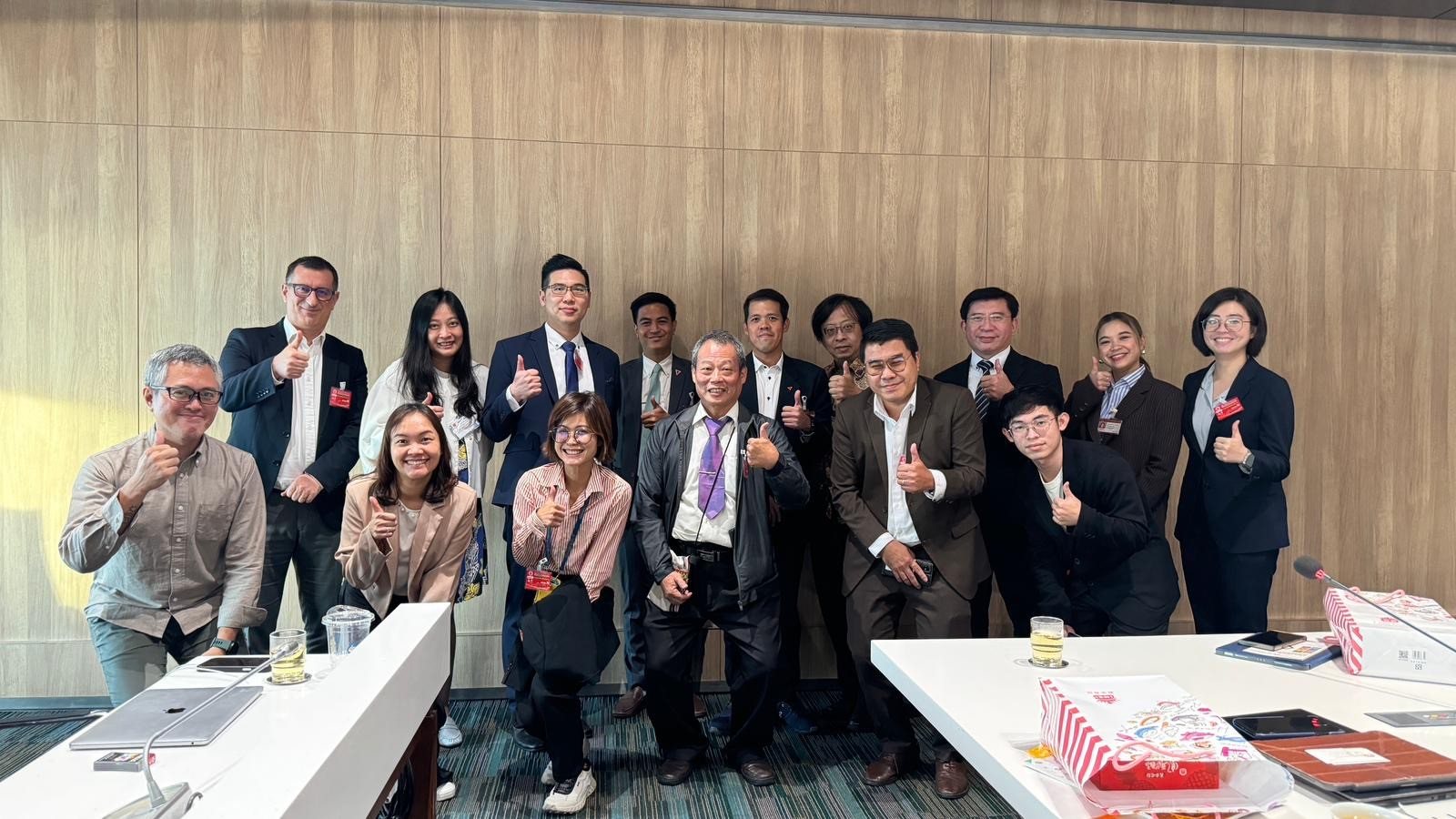 Citizen Congress Watch and WeVis delegations at the Thai Parliament after signing a memorandum, Bangkok, November 2024
