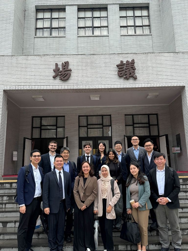 Workshop participants on the steps of the Legislative Yuan, Taipei, November 2024
