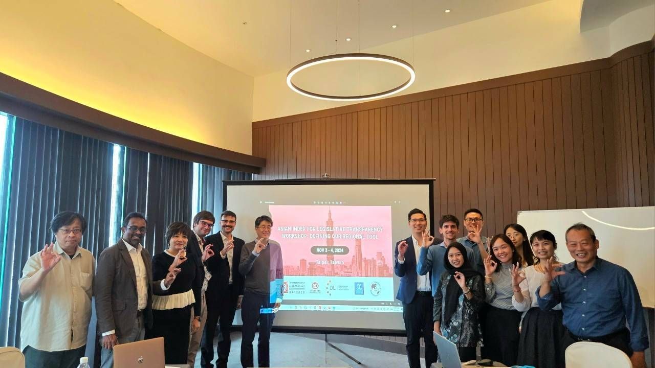 Participants of the Asian Index for Legislative Transparency workshop, Taipei, November 2024